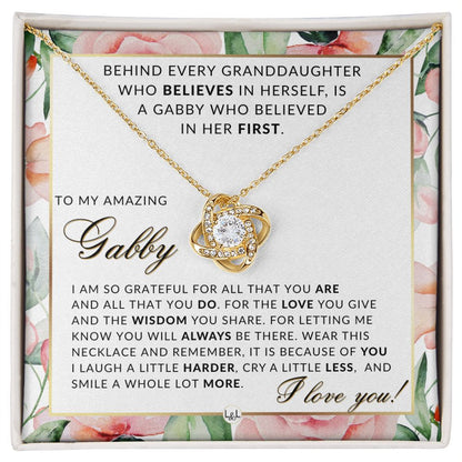 Gabby Gift From Granddaughter - Thoughtful Gift Idea - Great For Mother's Day, Christmas, Her Birthday, Or As An Encouragement Gift - Liliana and Liam