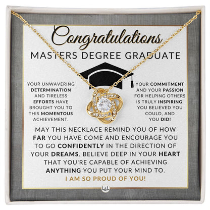 Graduation Gifts For Her For Masters Degree Graduate - Graduation Gift Idea For Her - Liliana and Liam