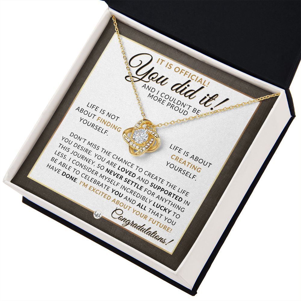 Masters Degree Graduation Party Gift For Her - I Am Proud - 2024 Graduation Gift Idea For Her