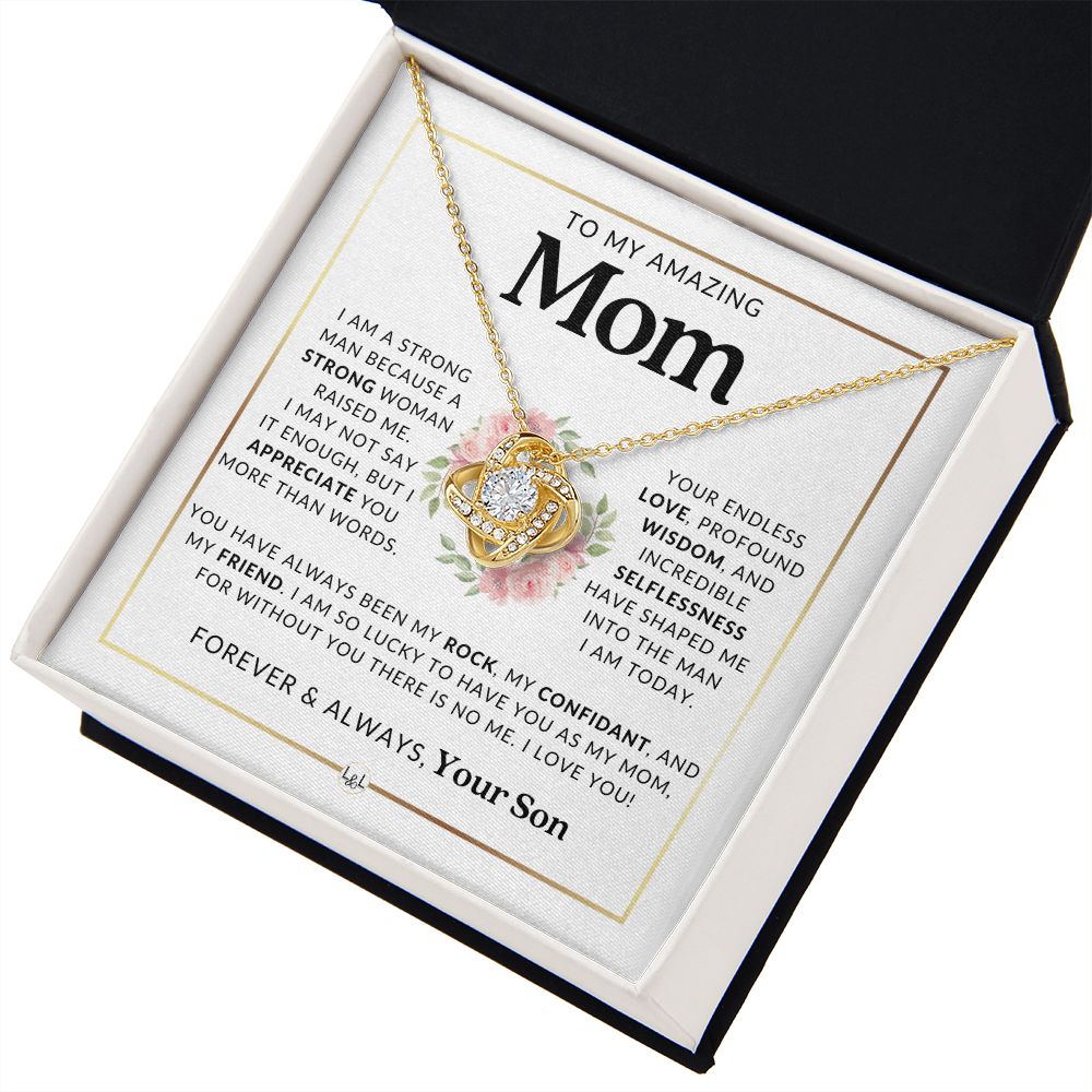 Mom Gift, From Son - More Than Words - Meaningful Necklace - Great For Mother's Day, Christmas, Her Birthday, Or As An Encouragement Gift