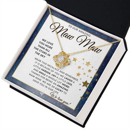 Our Maw Maw Gift - Meaningful Necklace - Great For Mother's Day, Christmas, Her Birthday, Or As An Encouragement Gift - Liliana and Liam