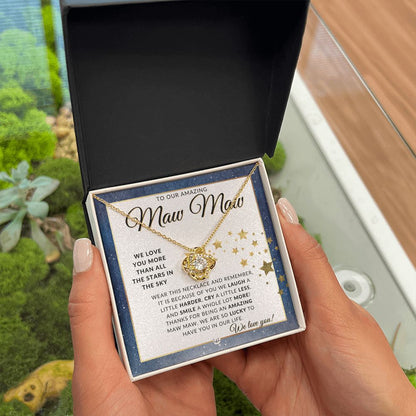 Our Maw Maw Gift - Meaningful Necklace - Great For Mother's Day, Christmas, Her Birthday, Or As An Encouragement Gift - Liliana and Liam