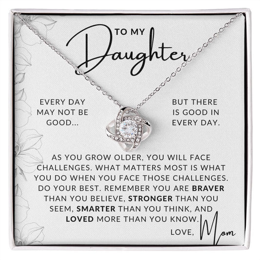 Good In Everyday - To My Daughter (From Mom) - Mother to Daughter Gift - Christmas Gifts, Birthday Present, Graduation Necklace, Valentine's Day