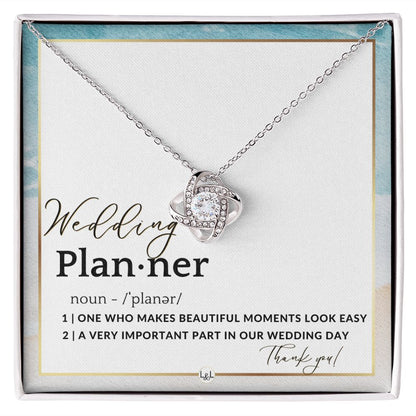Wedding Event Planner Gift - Thank You From Bride & Groom - Gratitude Gift, Token of Appreciation , Beach and Destination Wedding Theme - Liliana and Liam