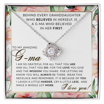 G - Ma Gift From Granddaughter - Thoughtful Gift Idea - Great For Mother's Day, Christmas, Her Birthday, Or As An Encouragement Gift - Liliana and Liam