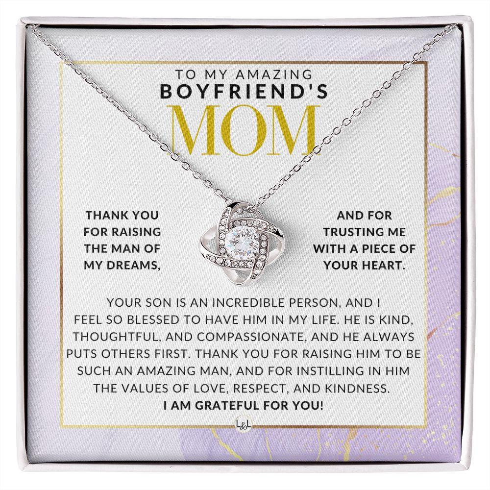 To My Boyfriend’s Mom Gift - Great For Mother’s Day, Christmas