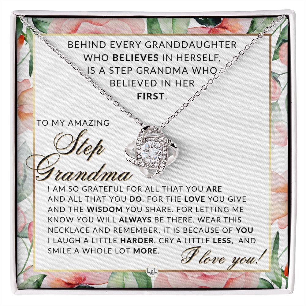 Step Grandma Gift From Granddaughter - Thoughtful Gift Idea - Great For Mother's Day, Christmas, Her Birthday, Or As An Encouragement Gift - Liliana and Liam