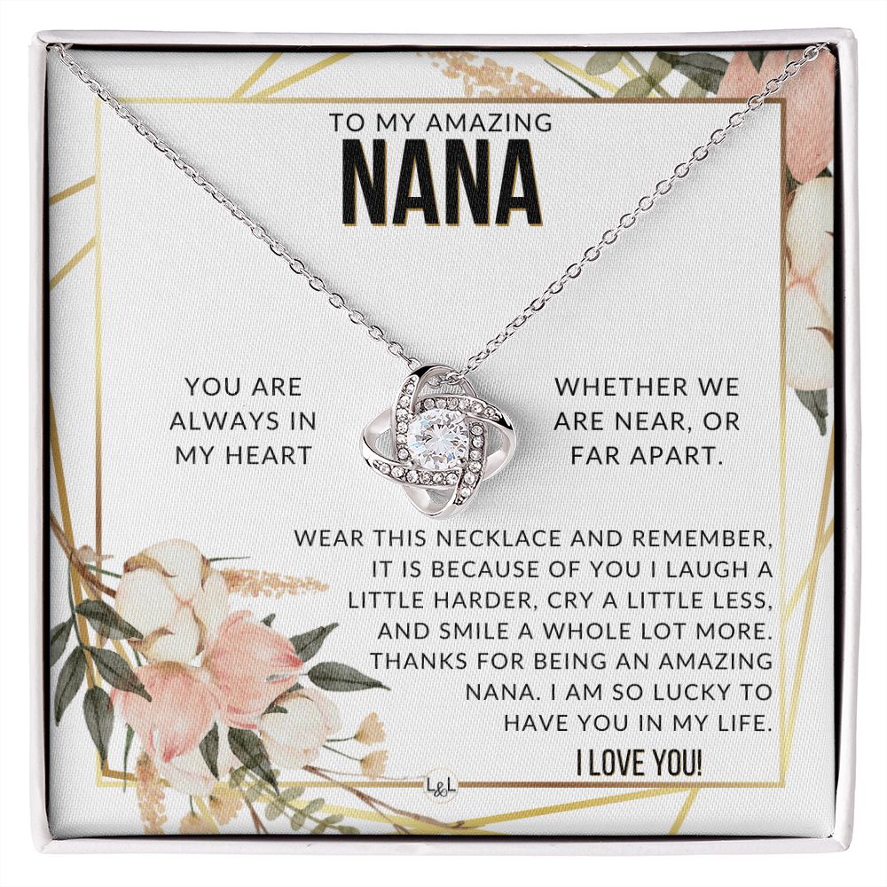 Nana Gift - Beautiful Women's Pendant - From Granddaughter, Grandson, Grandkids - Great For Mother's Day, Christmas, or Birthday