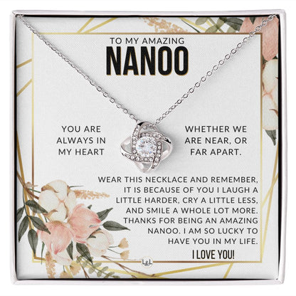 Nanoo Gift - Beautiful Women's Pendant - From Granddaughter, Grandson, Grandkids - Great For Mother's Day, Christmas, or Birthday