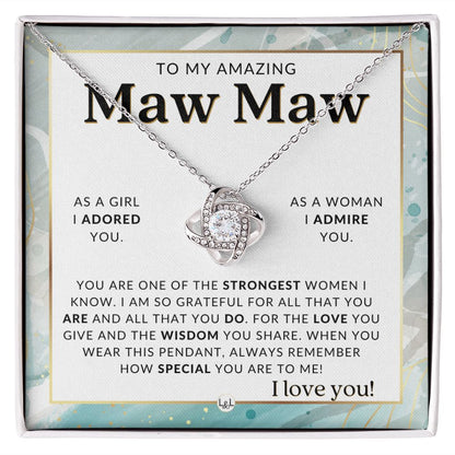 Maw Maw Gift From Granddaughter - Sentimental Gift Idea - Great For Mother's Day, Christmas, Her Birthday, Or As An Encouragement Gift - Liliana and Liam