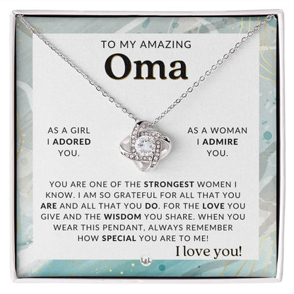 Oma Gift From Granddaughter - Sentimental Gift Idea - Great For Mother's Day, Christmas, Her Birthday, Or As An Encouragement Gift - Liliana and Liam