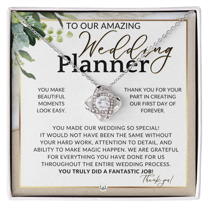Wedding Event Planner Gift - Thank You From The Couple - Gratitude Gift, Token of Appreciation , Beach and Destination Wedding Theme - Liliana and Liam
