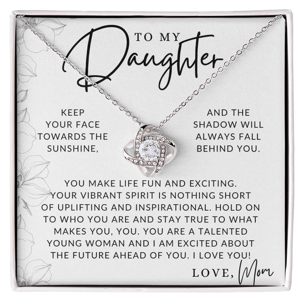 The Sunshine - To My Daughter (From Mom) - Mother to Daughter Gift - Christmas Gifts, Birthday Present, Graduation Necklace, Valentine's Day
