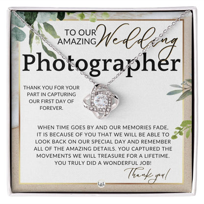 Wedding Photographer Gift - Thank You From The Couple - Gratitude Gift, Token of Appreciation , Beach and Destination Wedding Theme - Liliana and Liam