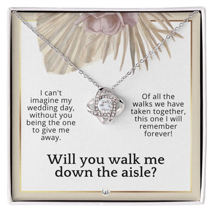 Will You Walk Me Down The Aisle_ Give Me Away Proposal From The Bride - Of All The Walks Taken , Pink Floral and Boho Wedding Theme - Liliana and Liam
