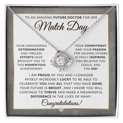 Match Day - Celebrate the Journey: Match Day Necklace for Medical Students, Medical Student Graduation, Resident Doctors Gift, Residency Match Day Gift, Happy Match Day - Liliana and Liam