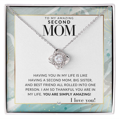 Amazing Second Mom Gift - Present for Stepmom, Bonus Mom, Second Mom, Unbiological Mom, or Other Mom - Great For Mother's Day, Christmas, Her Birthday, Or As An Encouragement Gift - Liliana and Liam