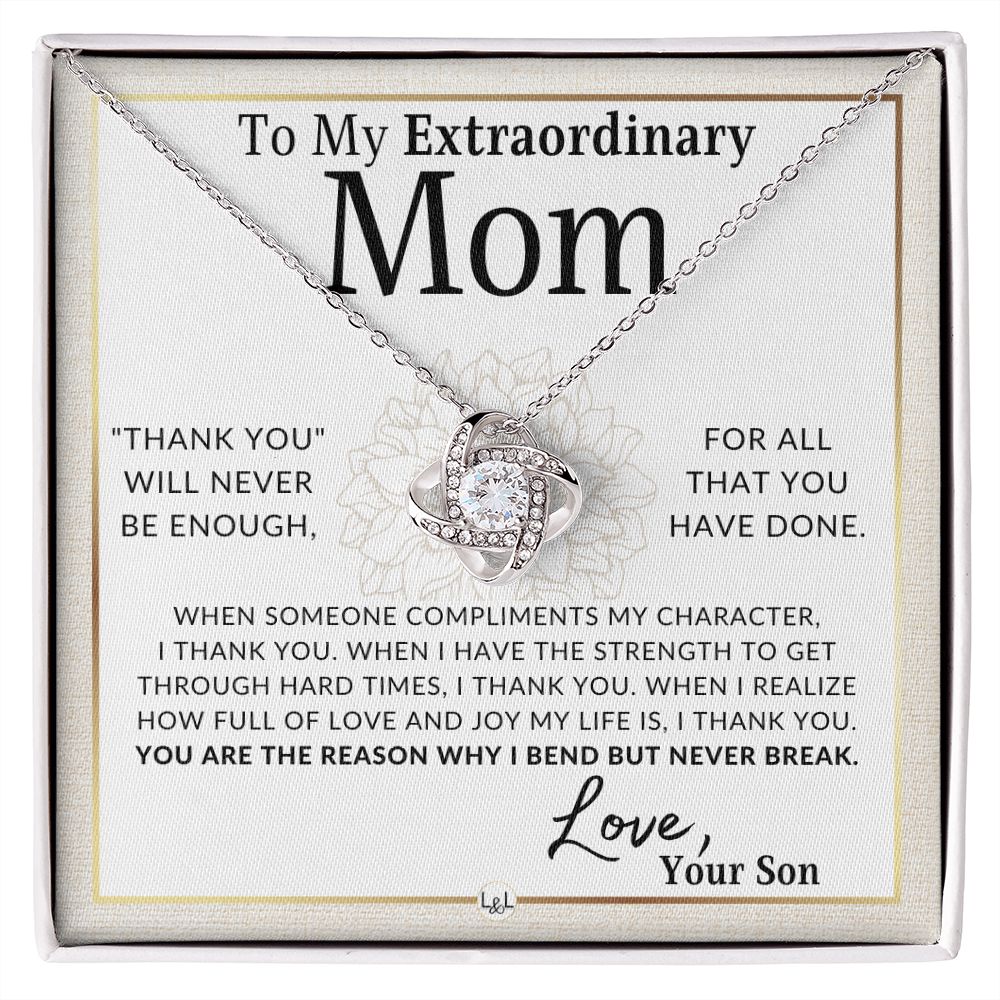 Gift for Mom, From Son - Never Enough