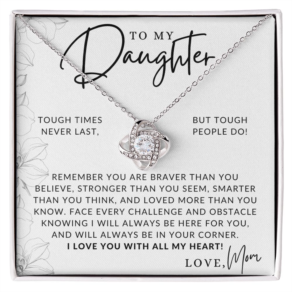 Braver, Stronger, Smarter - To My Daughter (From Mom) - Mother to Daughter Gift - Christmas Gifts, Birthday Present, Graduation Necklace, Valentine's Day