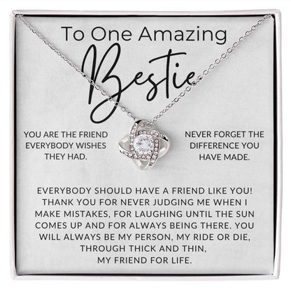 A Bestie Like You - For My Best Friend (Female) - Besties, Ride or Die, BFF - Christmas Gift, Birthday Present, Galantines Day Gifts