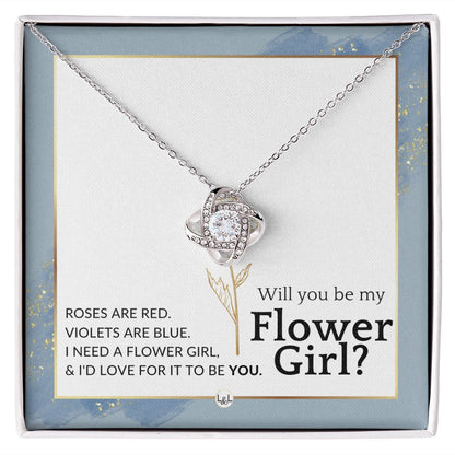 Flower Girl Proposal, Custom Name - Will You Be My Flower Girl - Wedding Parry Accessories , Dusty Blue And Gold Wedding Theme - Liliana and Liam