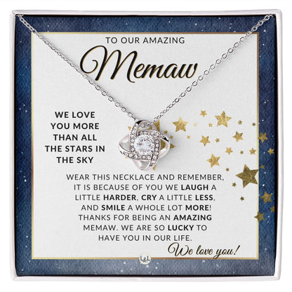 Our Memaw Gift - Meaningful Necklace - Great For Mother's Day, Christmas, Her Birthday, Or As An Encouragement Gift - Liliana and Liam