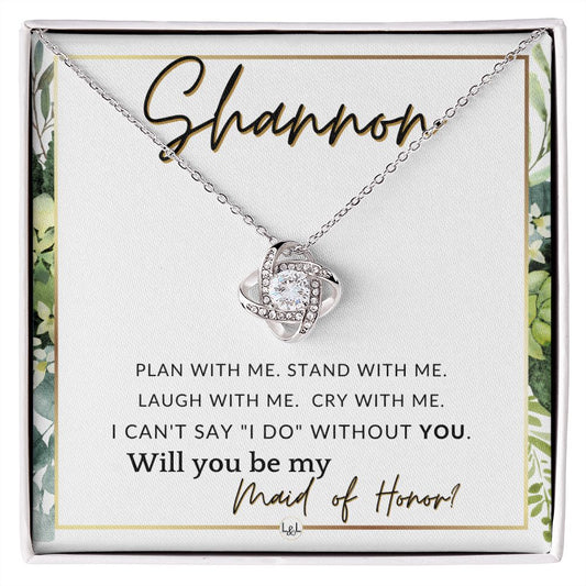 Maid of Honor Proposal, Custom Name - Be My Maid Of Honor, MOH Gift From Bride - Plan With Me , White and Green, Eucalyptus Wedding