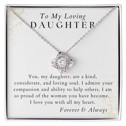 I Admire Your Compassion - To My Loving Daughter - From Mom, Dad, Parents - Christmas Gifts, Birthday Gift for Her, Graduation