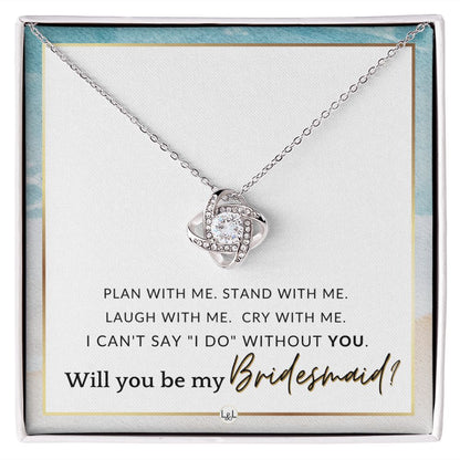 Bridesmaid Proposal - Wedding Party Jewelry Accessory From Bride - Be My Bridesmaid , Beach and Destination Wedding Theme - Liliana and Liam
