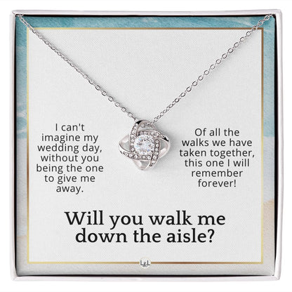 Will You Walk Me Down The Aisle - Give Me Away Proposal From The Bride - Of All The Walks Taken , Beach and Destination Wedding Theme - Liliana and Liam