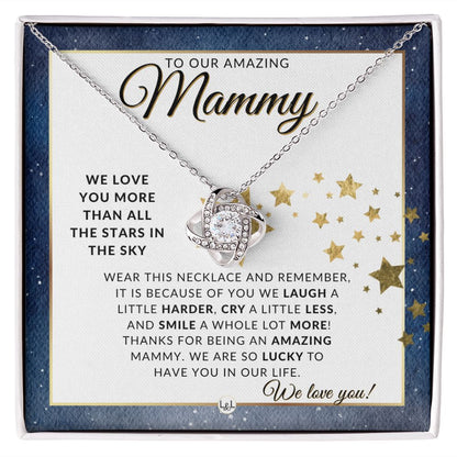 Our Mammy Gift - Meaningful Necklace - Great For Mother's Day, Christmas, Her Birthday, Or As An Encouragement Gift - Liliana and Liam