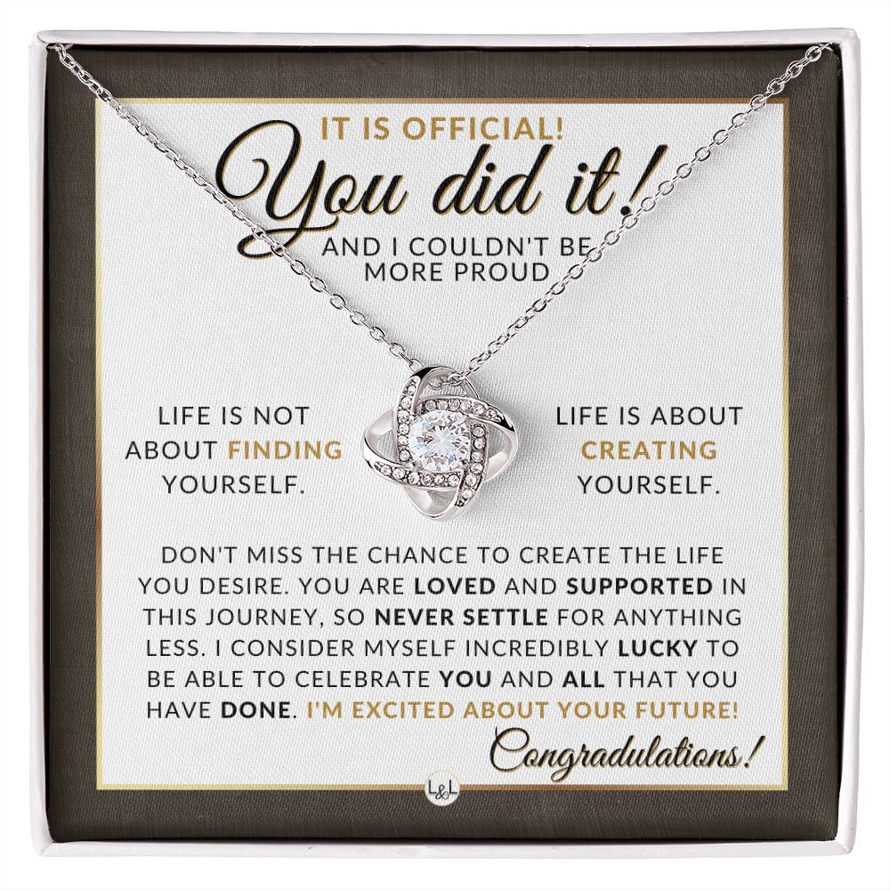 Masters Degree Graduation Party Gift For Her - I Am Proud - Graduation Gift Idea For Her - Liliana and Liam