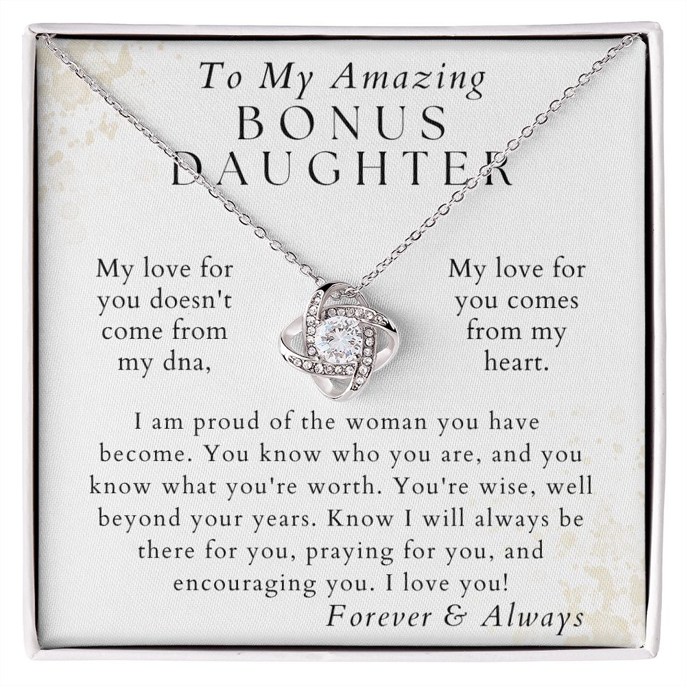 Will Always Be There -  Gift For Bonus Daughter - From Stepmom or Bonus Mom - Christmas Gifts, Birthday Present for Her, Valentine's Day, Graduation