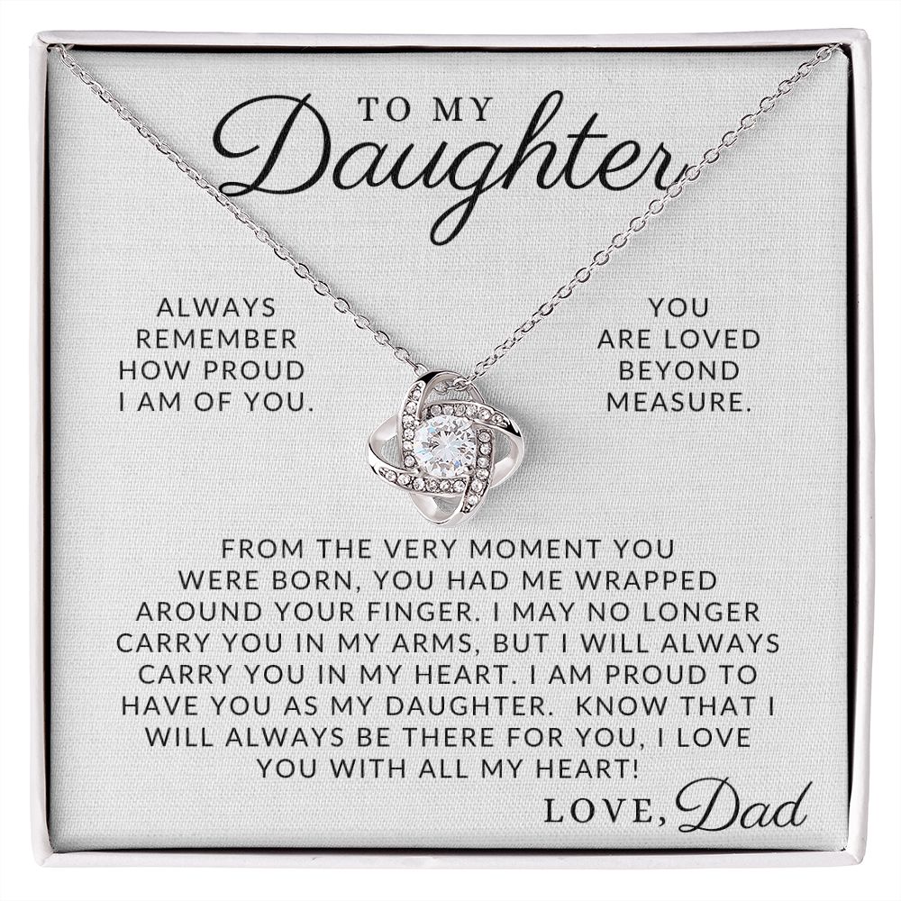 You Are Loved - To My Daughter (From Dad) - Father to Daughter Gift - Christmas Gifts, Birthday Present, Graduation Necklace, Valentine's Day