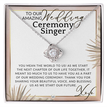 Wedding Ceremony Singer - Great Thank You Gift From Bride and Groom - Gratitude & Appreciation , Pink Floral and Boho Wedding Theme - Liliana and Liam