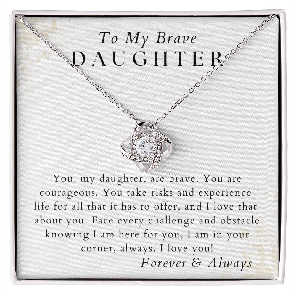 You Are Courageous - To My Brave Daughter - From Mom, Dad, Parents - Christmas Gifts, Birthday Gift for Her, Graduation