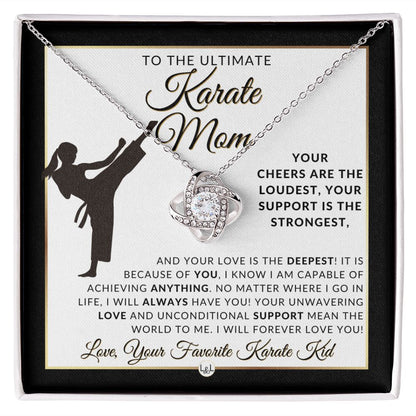 Karate Mom (female) Gift - Ultimate Sports Mom Gift Idea - Great For Mother's Day, Christmas, Her Birthday, Or As An End Of Season Gift - Liliana and Liam