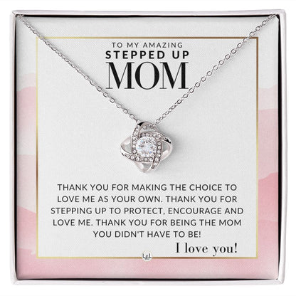 Stepped Up Mom Gift - Thank You - Present for Stepmom or Stepmother - Great For Mother's Day, Christmas, Her Birthday, Or As An Encouragement Gift - Liliana and Liam