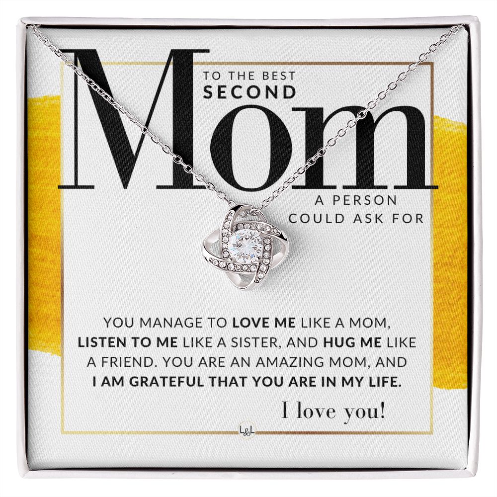 The Best Second Mom Gift - Present for Stepmom, Bonus Mom, Second Mom, Unbiological Mom, or Other Mom - Great For Mother's Day, Christmas, Her Birthday, Or As An Encouragement Gift
