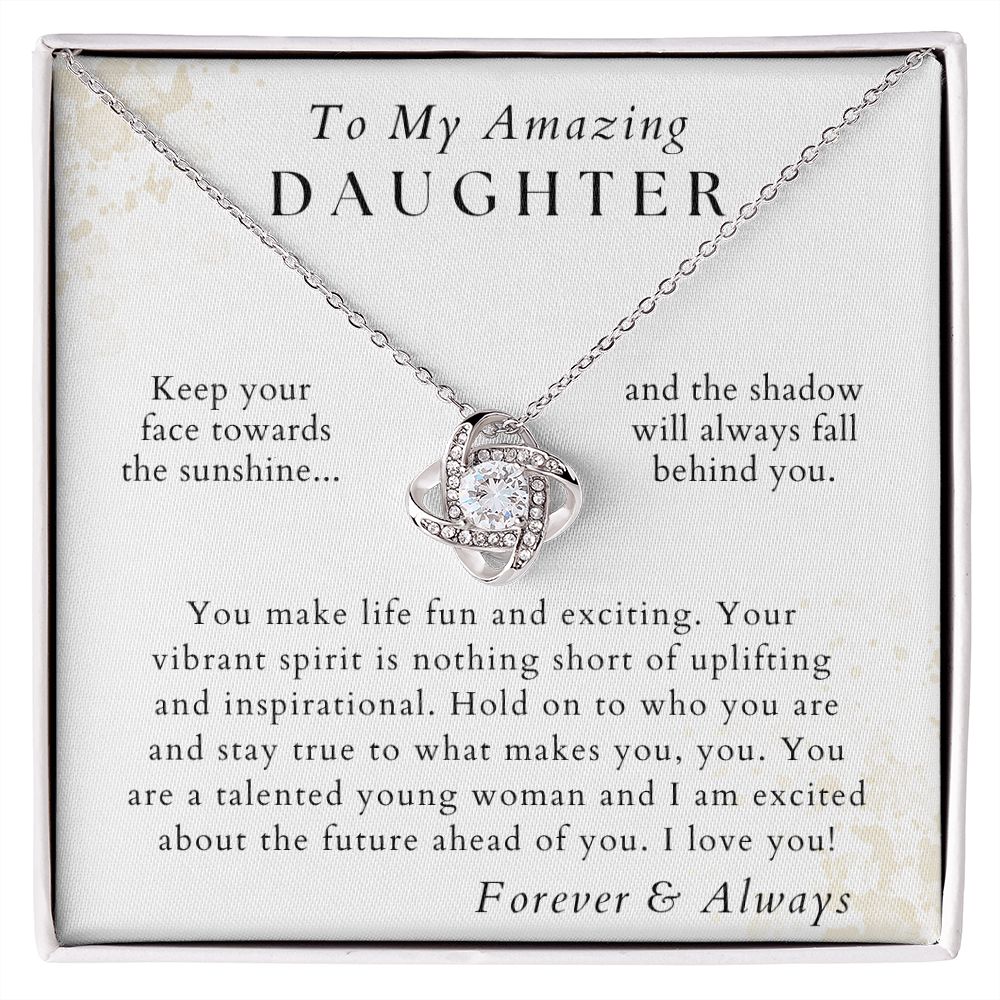 Stay True - Daughter Necklace - Gift from Mom or Dad - Birthday, Graduation, Valentines, Christmas Gifts
