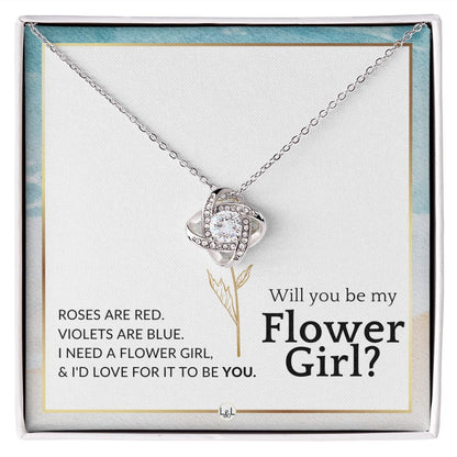 Flower Girl Proposal - Will You Be My Flower Girl - Wedding Parry Accessories , Beach and Destination Wedding Theme - Liliana and Liam