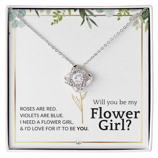 Flower Girl Proposal - Will You Be My Flower Girl - Wedding Parry Accessories , White and Green, Eucalyptus Wedding - Liliana and Liam