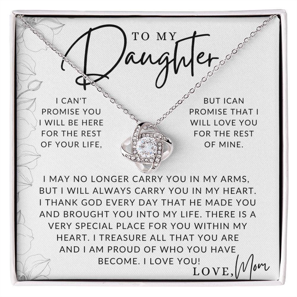 I Love You - To My Daughter (From Mom) - Mother to Daughter Gift - Christmas Gifts, Birthday Present, Graduation Necklace, Valentine's Day
