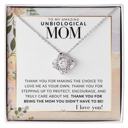 Unbiological Mom Gift - Thank You - Present for Stepmom, Bonus Mom, Second Mom, Unbiological Mom, or Other Mom - Great For Mother's Day, Christmas, Her Birthday, Or As An Encouragement Gift - Liliana and Liam