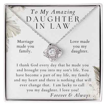 I Am Lucky - Gift for Daughter in Law - From Mother in Law - From In Laws - Wedding Present, Christmas Gift, Birthday Gifts for Her
