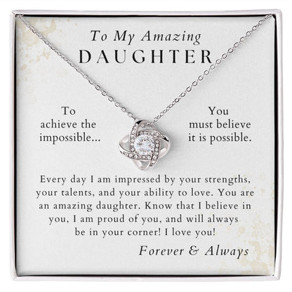 I Believe In You - Necklace For Daughter
