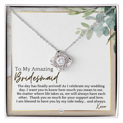 Bridesmaid Gift - On My Wedding Day From Bride - Wedding Party Thank You Jewelry Accessories , Beach and Destination Wedding Theme - Liliana and Liam