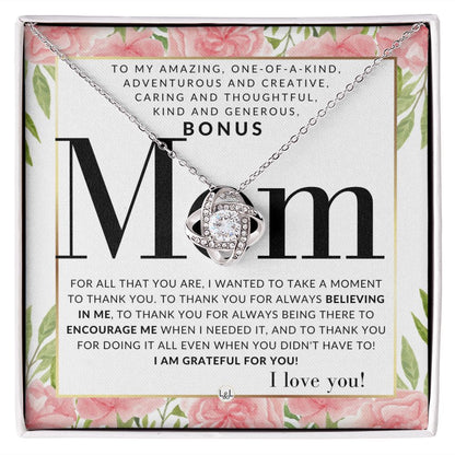 Unique Bonus Mom Gift - Present for Stepmom, Bonus Mom, Second Mom, Unbiological Mom, or Other Mom - Great For Mother's Day, Christmas, Her Birthday, Or As An Encouragement Gift - Liliana and Liam