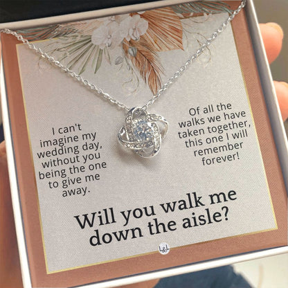 Will You Walk Me Down The Aisle_ Give Me Away Proposal From The Bride - Of All The Walks Taken , Terracotta, Rust And Gold Wedding Theme - Liliana and Liam