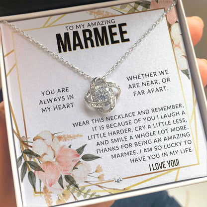 Marmee Gift - Beautiful Women's Pendant - From Granddaughter, Grandson, Grandkids - Great For Mother's Day, Christmas, or Birthday